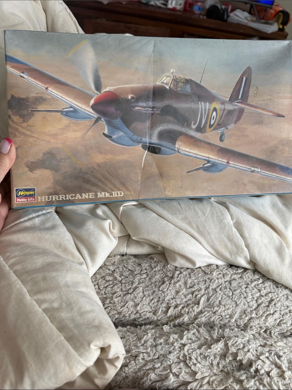 Hasegawa Hurricane Mk.IID Model Kit - Brown & Olive RC Building Set